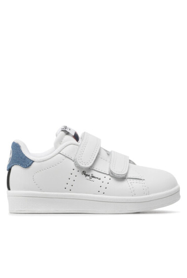 Pepe Jeans Сникърси Player Basic Bk PBS30557 Бял - Mera.bg