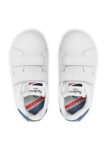 Pepe Jeans Сникърси Player Basic Bk PBS30557 Бял - Mera.bg