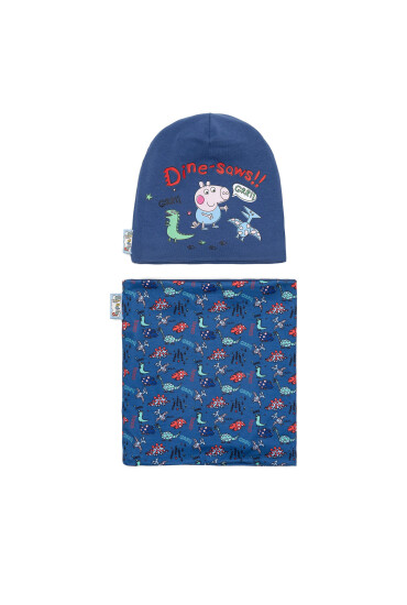 Peppa Pig Комплект шапка и шал тип комин ACCCS-AW24-110PP Тъмносин - Mera.bg