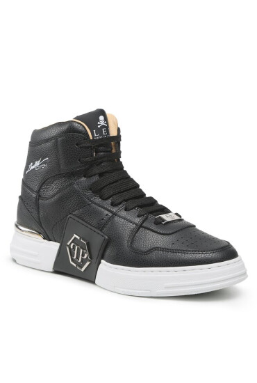PHILIPP PLEIN Сникърси Hi-Top Sneakers Hexagon AABS USC0271 PLE010N Black 02 - Mera.bg
