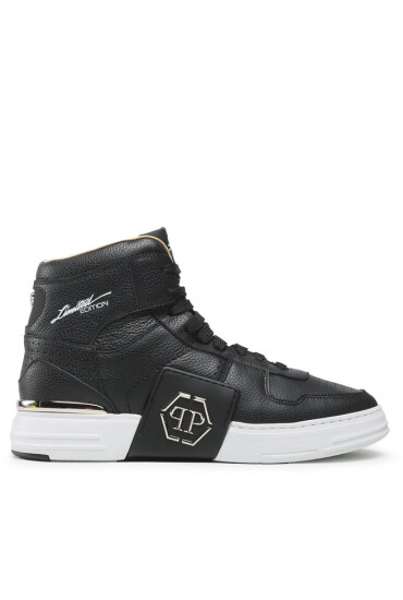 PHILIPP PLEIN Сникърси Hi-Top Sneakers Hexagon AABS USC0271 PLE010N Black 02 - Mera.bg