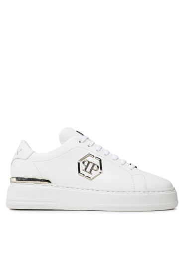 PHILIPP PLEIN Сникърси Leather Lo-Top Sneaker FABS USC0379 PLE075N White 01 - Mera.bg