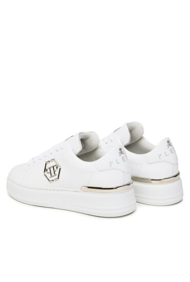 PHILIPP PLEIN Сникърси Leather Lo-Top Sneaker FABS USC0379 PLE075N White 01 - Mera.bg
