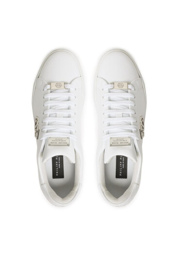 PHILIPP PLEIN Сникърси Leather Lo-Top Sneaker FABS USC0379 PLE075N White 01 - Mera.bg