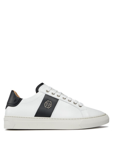 PHILIPP PLEIN Сникърси Leather Lo-Top Sneakers Hexagon AACS MSC3905 PLE075N Бял - Mera.bg