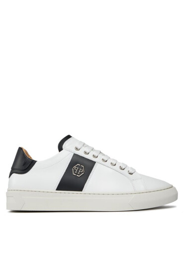 PHILIPP PLEIN Сникърси Leather Lo-Top Sneakers Hexagon AACS MSC3905 PLE075N Бял - Mera.bg