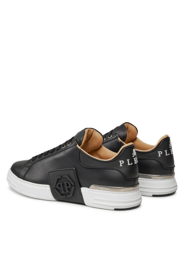 PHILIPP PLEIN Сникърси Lo-Top Sneakers Phantom Kick$ Leather Hexagon FABS USC0263 PLE010N Black / White 0201 - Mera.bg