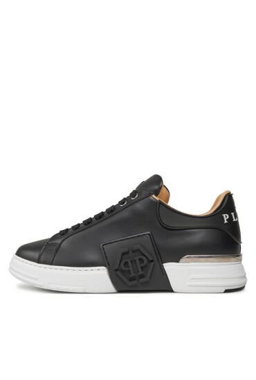 PHILIPP PLEIN Сникърси Lo-Top Sneakers Phantom Kick$ Leather Hexagon FABS USC0263 PLE010N Black / White 0201 - Mera.bg