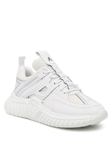 PHILIPP PLEIN Сникърси Runner Sneakers Supersonic SACS USC0405 PLE075N White/Nickel 0191 - Mera.bg