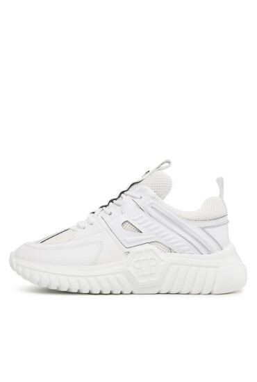 PHILIPP PLEIN Сникърси Runner Sneakers Supersonic SACS USC0405 PLE075N White/Nickel 0191 - Mera.bg