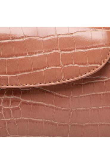 Pieces Дамска чанта Pcanitta Croco Cross Body 17131101 Кафяв - Mera.bg