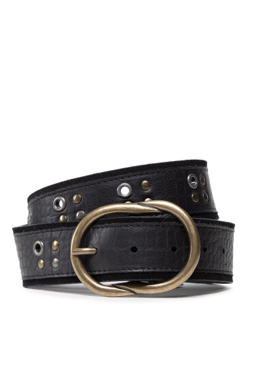Pieces Дамски колан Pcnina Leather Jeans Belt Fc 17127691 Черен - Mera.bg