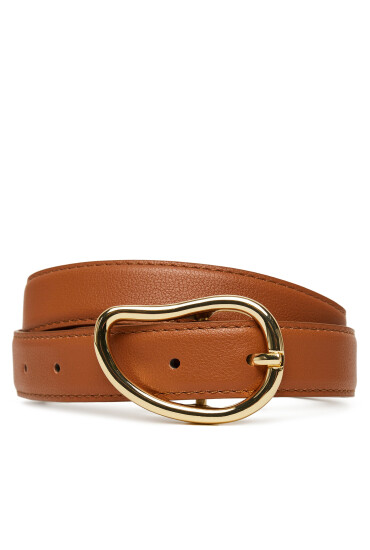 Pieces Дамски колан Pcsigne Jeans Belt 17156585 Кафяв - Mera.bg