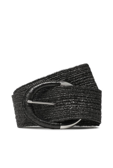 Pieces Дамски колан Pctaryn Waist Straw Belt Noos 17114598 Black - Mera.bg