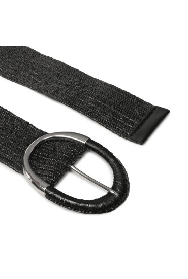 Pieces Дамски колан Pctaryn Waist Straw Belt Noos 17114598 Black - Mera.bg