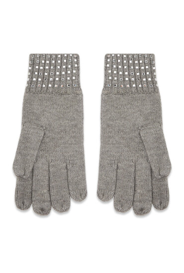 Pieces Дамски ръкавици Alana 17130441 Medium Grey Melange - Mera.bg