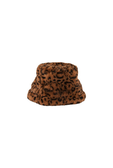 Pieces Капела Nia Bucket 17128288 Toasted Coconut/Leopard - Mera.bg