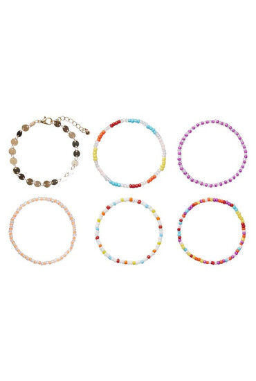 Pieces Комплект 6 гривни Baltana 17135215 Gold Colour 4140727 - Mera.bg