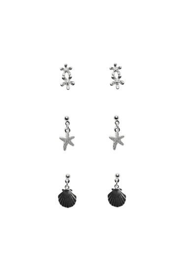 Pieces Обици Byra 17135483 Silver Colour 4147173 - Mera.bg