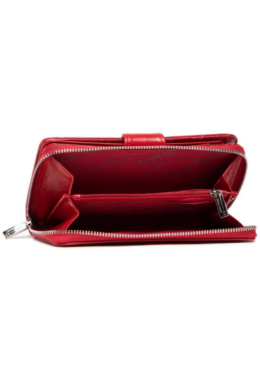 Pierre Cardin Голям дамски портфейл 01 LINE 116 Червен - Mera.bg