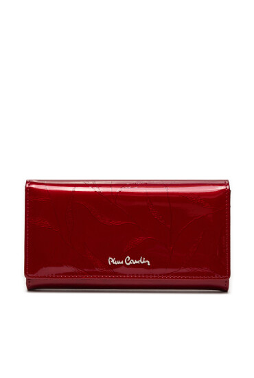 Pierre Cardin Голям дамски портфейл 02 LEAF 114 Червен - Mera.bg