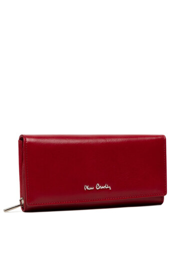 Pierre Cardin Голям дамски портфейл 06 ITALY 106 Червен - Mera.bg