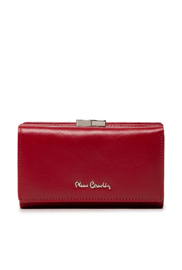 Pierre Cardin Голям дамски портфейл 06 ITALY 108 Червен - Mera.bg