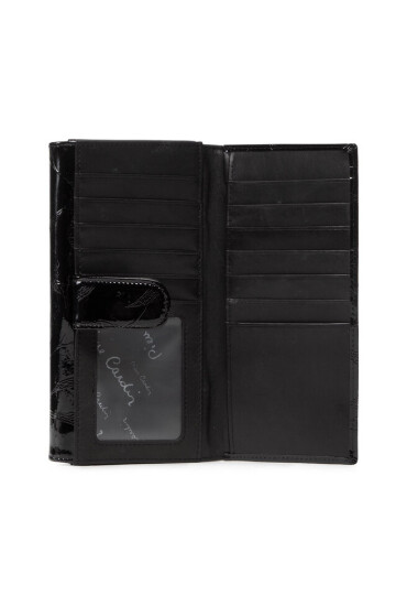 Pierre Cardin Голям дамски портфейл 02 LEAF 122 Черен - Mera.bg