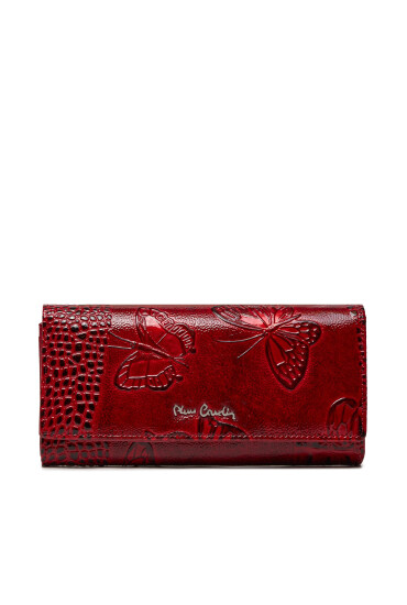 Pierre Cardin Голям дамски портфейл LADY19 8671 Червен - Mera.bg