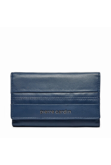 Pierre Cardin Голям дамски портфейл TILAK130 Тъмносин - Mera.bg