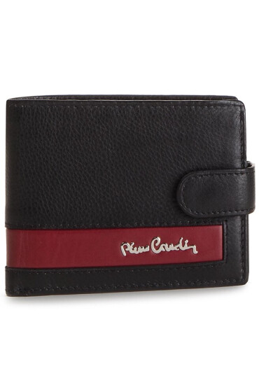 Pierre Cardin Голям мъжки портфейл TILAK26 323A Black/Red - Mera.bg