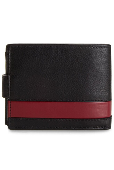 Pierre Cardin Голям мъжки портфейл TILAK26 323A Black/Red - Mera.bg