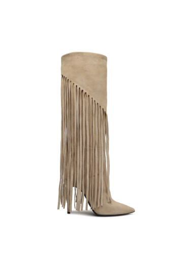 Pinko Ботуши Ambre Stivale PE 23 BLKS1 100572 A0N8 Beige C70 - Mera.bg