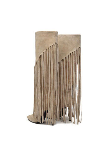 Pinko Ботуши Ambre Stivale PE 23 BLKS1 100572 A0N8 Beige C70 - Mera.bg