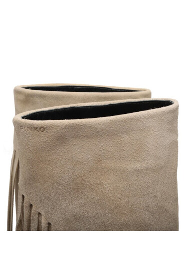 Pinko Ботуши Ambre Stivale PE 23 BLKS1 100572 A0N8 Beige C70 - Mera.bg