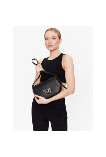 Pinko Дамска чанта Love Click Exagon Classic PE 23 PLTT 100073 A0F1 Dark Brown M04Q - Mera.bg