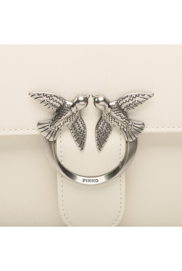 Pinko Дамска чанта Love One Classic Light PE 23 PLTT 100072 A0F1 Бял - Mera.bg