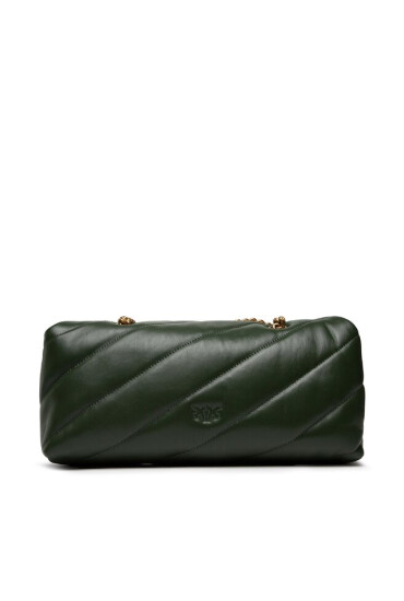 Pinko Дамска чанта Love Baguette Classic Puff Maxi Quilt AI 22-23 PLTT 1P22QY A03J Green X67Q - Mera.bg