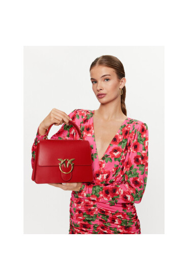 PINKO Дамска чанта Love One Top Handle Classic Light PE 23 PLTT 100066 A0F1 Червен - Mera.bg