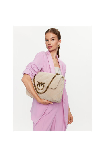 Pinko Дамска чанта Love Big Puff Cl PE 23 PLTT 100037 A0F6 Light Beig D28Q - Mera.bg