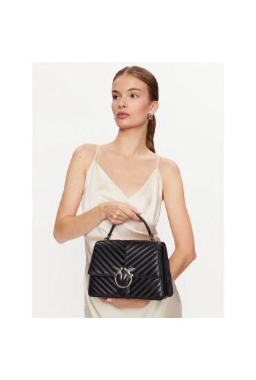 Pinko Дамска чанта Love One Top Handle Classic Ligh . PE 23 PLTT 100066 A0GK Black Z99O - Mera.bg