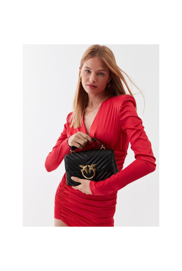 PINKO Дамска чанта Love Lady Puff Mini Cl PE 23 PLTT 100044 A0GK Черен - Mera.bg