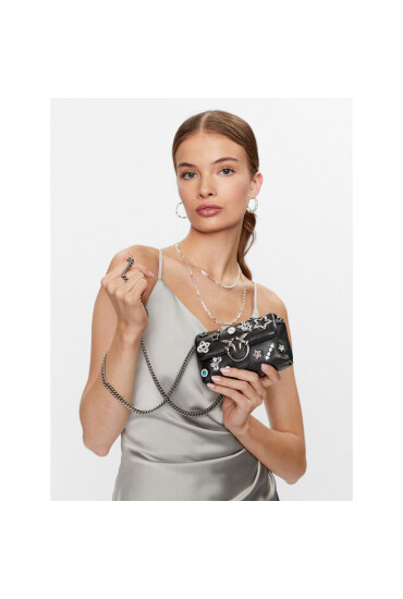 Pinko Дамска чанта Love Micro Puff C PE 23 PCPL 100041 A0L2 Black Z99O - Mera.bg