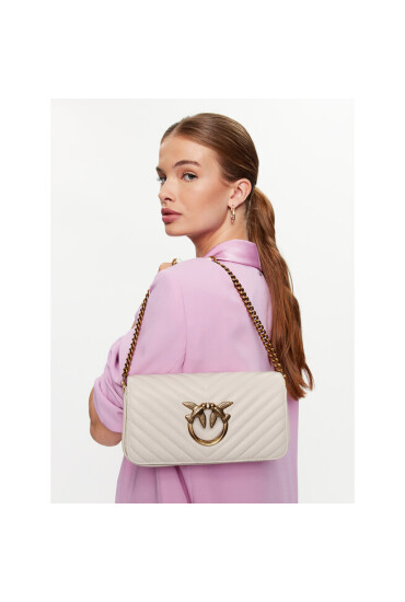 Pinko Дамска чанта Love Click Baguette Mini PE 23 PLTT 100068 A0GK Бял - Mera.bg