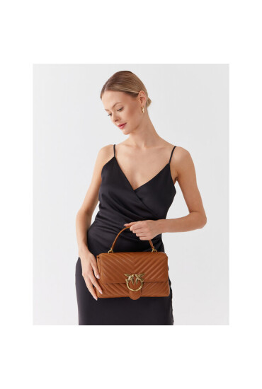 Pinko Дамска чанта Love Lady Puff Classic Cl Sheep Napp Pe 23 PLTT 100043 A0GK Cuoio L58Q - Mera.bg