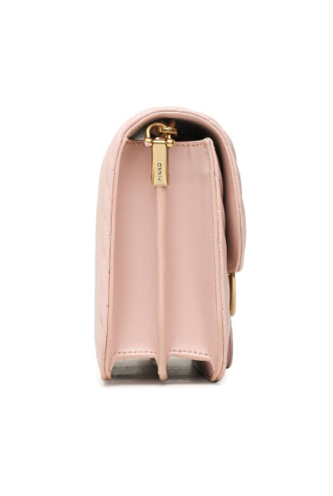 Pinko Дамска чанта Love Bell Classic 100046 A0GK Cipria/Antique Gold 081Q - Mera.bg