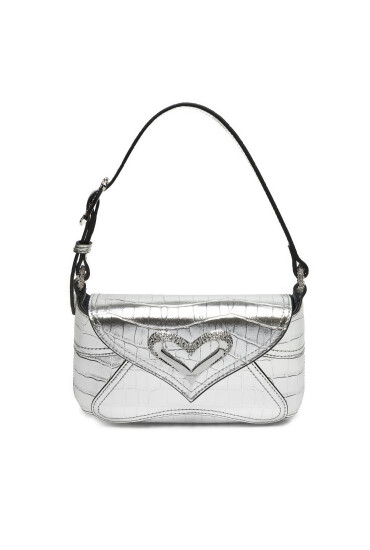PINKO Дамска чанта 520 Shoulder Baby Fl AI 24-25 PLTT 103764 A1W5 Сребрист - Mera.bg