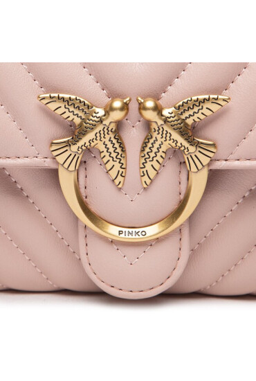Pinko Дамска чанта Love Wallet Chevron 3 Cl AI 22-23 PLTT 1P22UP A03Z Cipria O81Q - Mera.bg