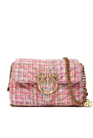 Pinko Дамска чанта Love Baby Puff Chevron Lux Str AI 22-23 PLTT 1P22WC A03N Pink O78Q - Mera.bg