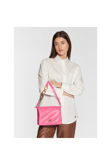 Pinko Дамска чанта Twins Mini Maxi Quilt 1 Cl Al 22-23 PLTT 1P22UF A03J Pink P01Q - Mera.bg